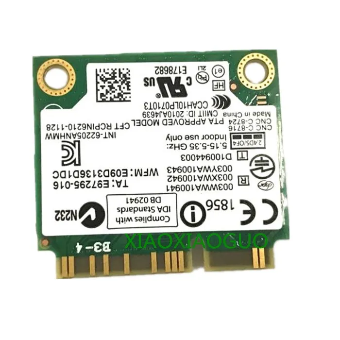 Беспроводная Lan-карта для Lenovo X220 T420 T520 60Y3253 Intel Centrino Advanced-n 6205 62205ANHMW 6205AGN 300 Мбит/с Wifi