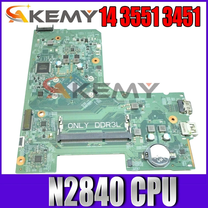 

100% new for dell inspiron 14 3551 3451 motherboard with celeron N2840 CPU 0H9V44 CN-0H9V44 H9V44 14214-1 mainboard working good