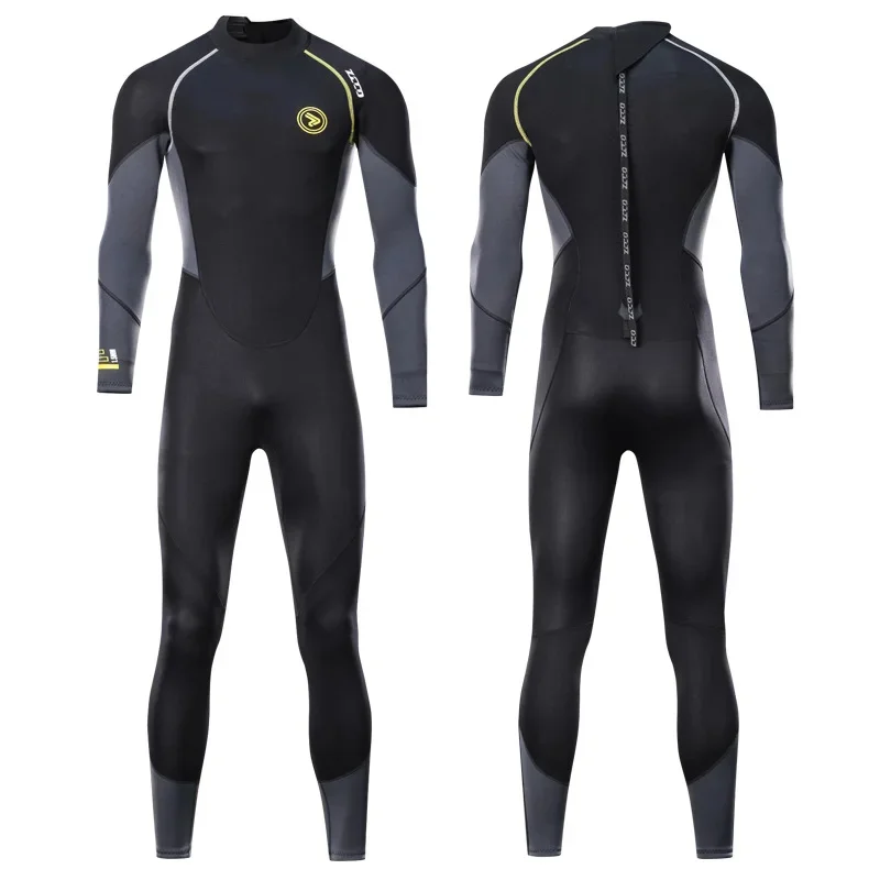 Цельный Мужской гидрокостюм 1 5 мм Солнцезащитная пляжная одежда для серфинга
