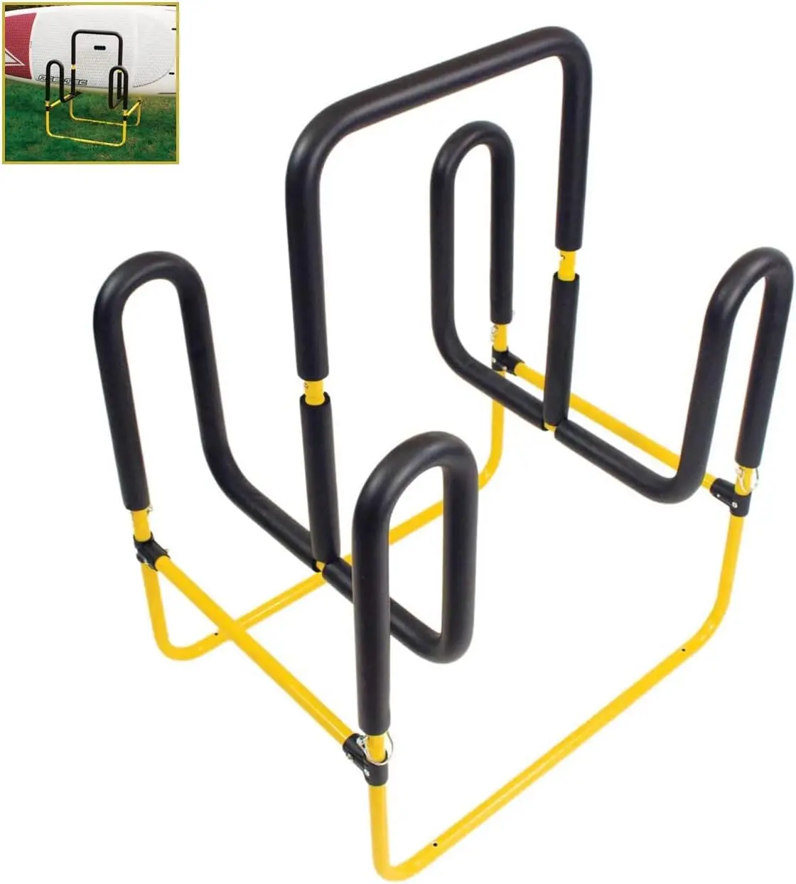 

SUP Stand, Holds 2 Stand Up Paddle Boards or Surfboards, Yellow (22-9936)
