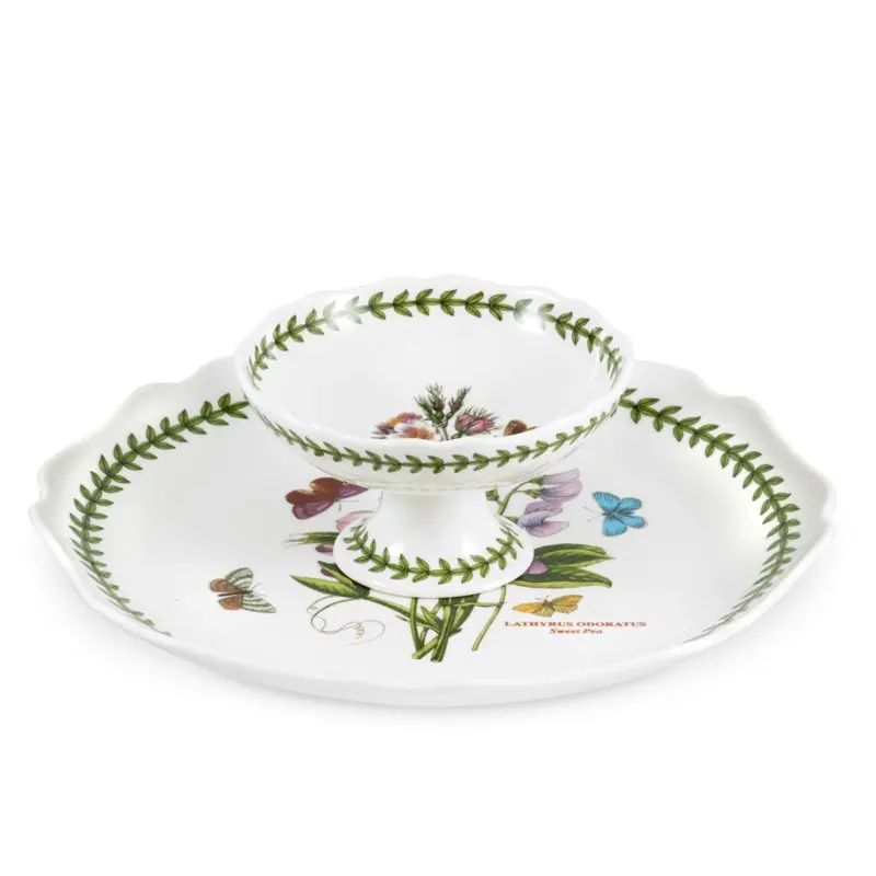 

Botanic Garden 2-piece Chip and Dip, " Porcelain Platter