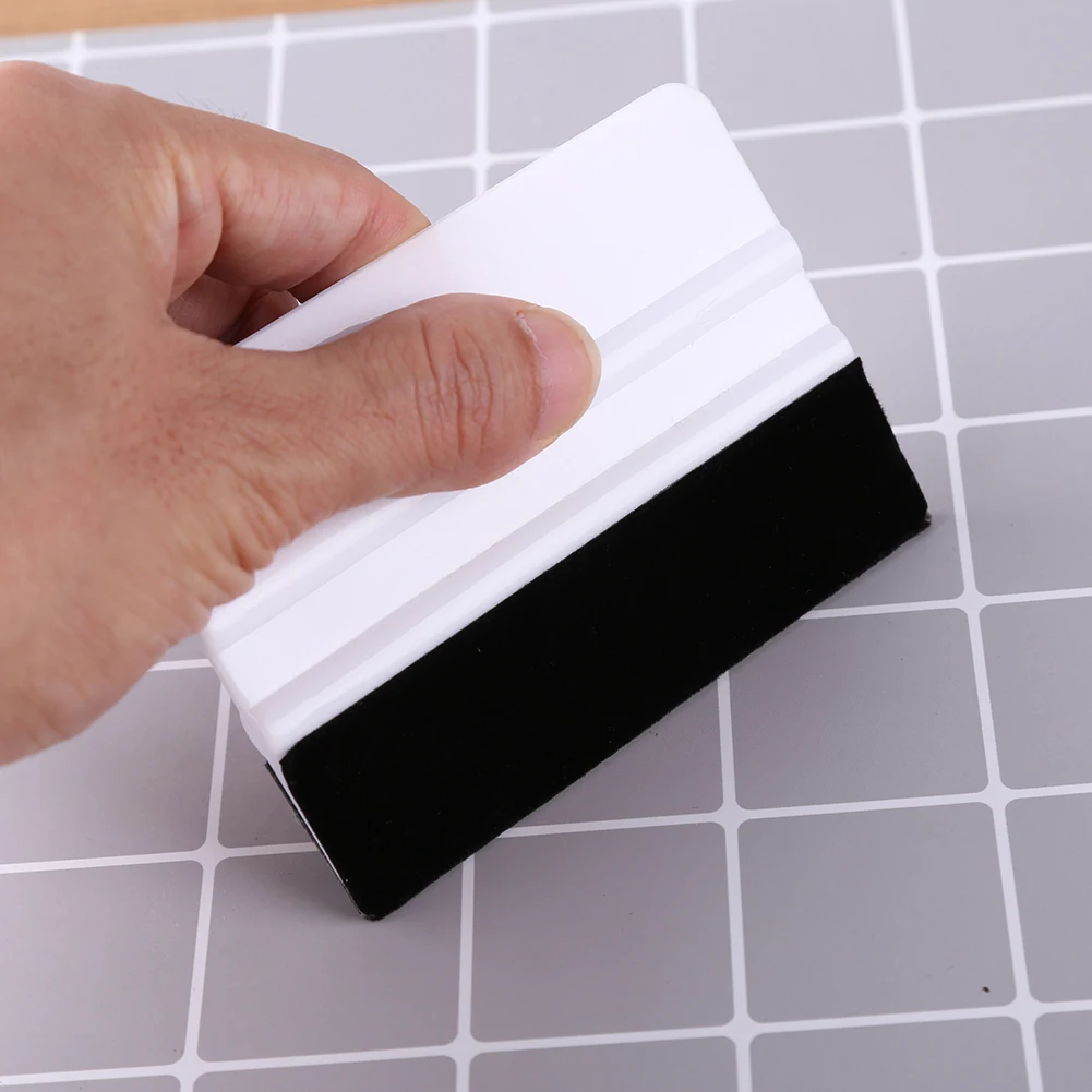 

Practical Car Felt Scraper Car Sticker Window Ice Remover Cleaning Wash Glass Wiper Wrapping Cleaner Supplies
