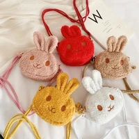 princess baby mini shoulder messenger bags soft plush childrens lovely cartoon bunny crossbody bag cute coin purse handbags