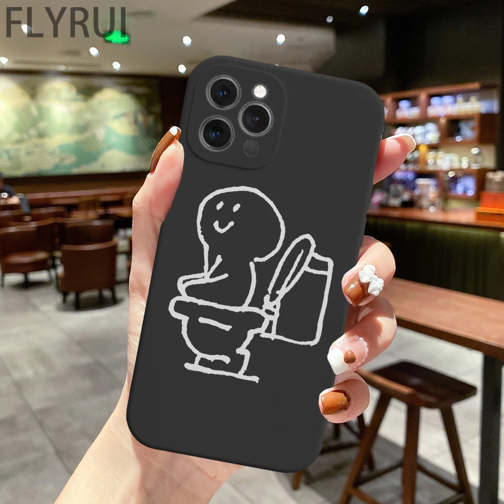 Фото Силиконовый чехол для iPhone 13 12 Mini 11 Pro X XR XS Max 7 8 Plus SE 2 №3