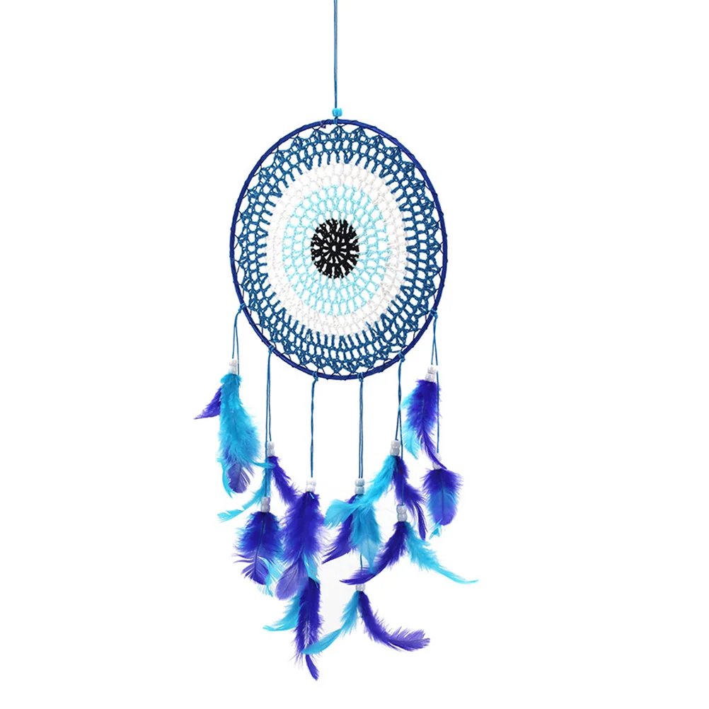 

Dream Catcher Hanging Wall Decor Eye Ornament Room Evil Catchers Grunge Blue Artificial Tapestry Dreamcatcher Pendantwoven Luck