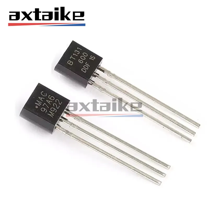 

50PCS MCR 100-6 100-8 BT131-600 BT169D BT169 MAC97A6 MAC97A8 97A6 97A8 0.8A 1A 400V 600V TO-92 DIP Triac Thyristors Transistor