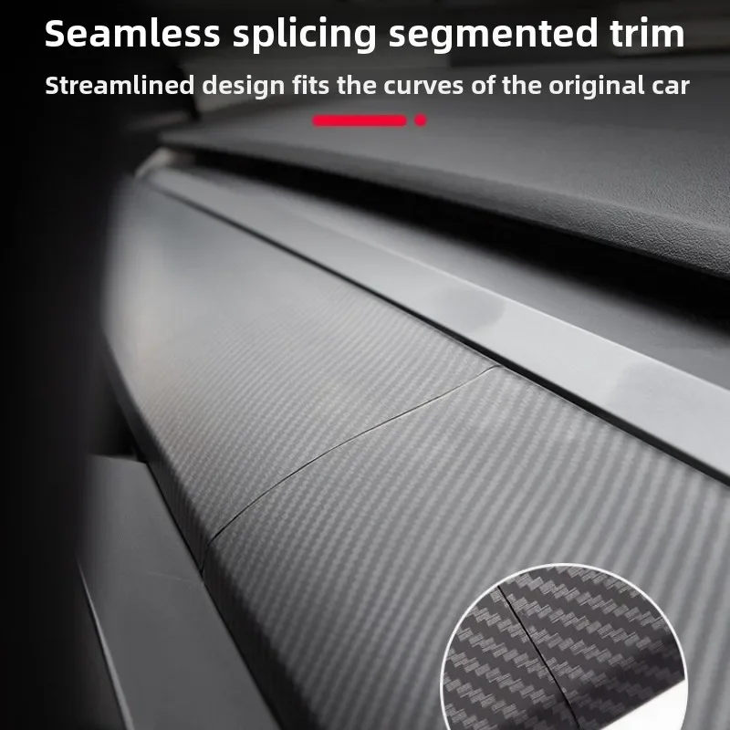 Для Tesla Model 3/Y отделка приборной панели наклейка на панель центральной консоли