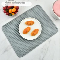 kitchen insulation placemat rubber water draining pad wave trough drain pad daily supplies