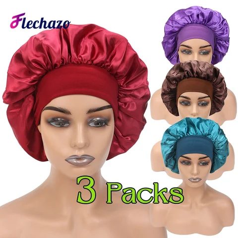 Шелковые чепчики Flechazo, 3 шт.