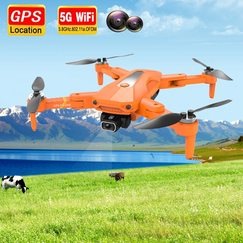 

K80 Drone 8K HD Dual Camera With GPS 5G WIFI Wide angle FPV Real-time Transmission RC Distance 1.2km Professional Dron Toys