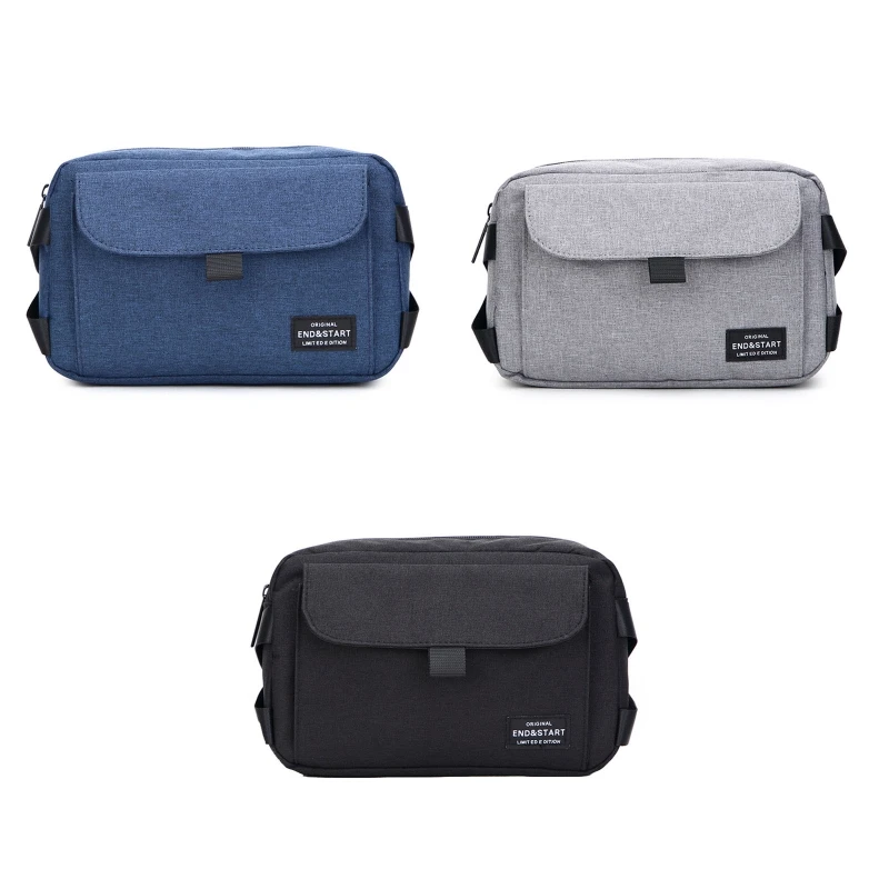 

066F Oxford Cloth Crossbody Bag Soft Waist Bag Pack Chest Bags with Adjustable Straps Casual Messenger Bag for Outdoors