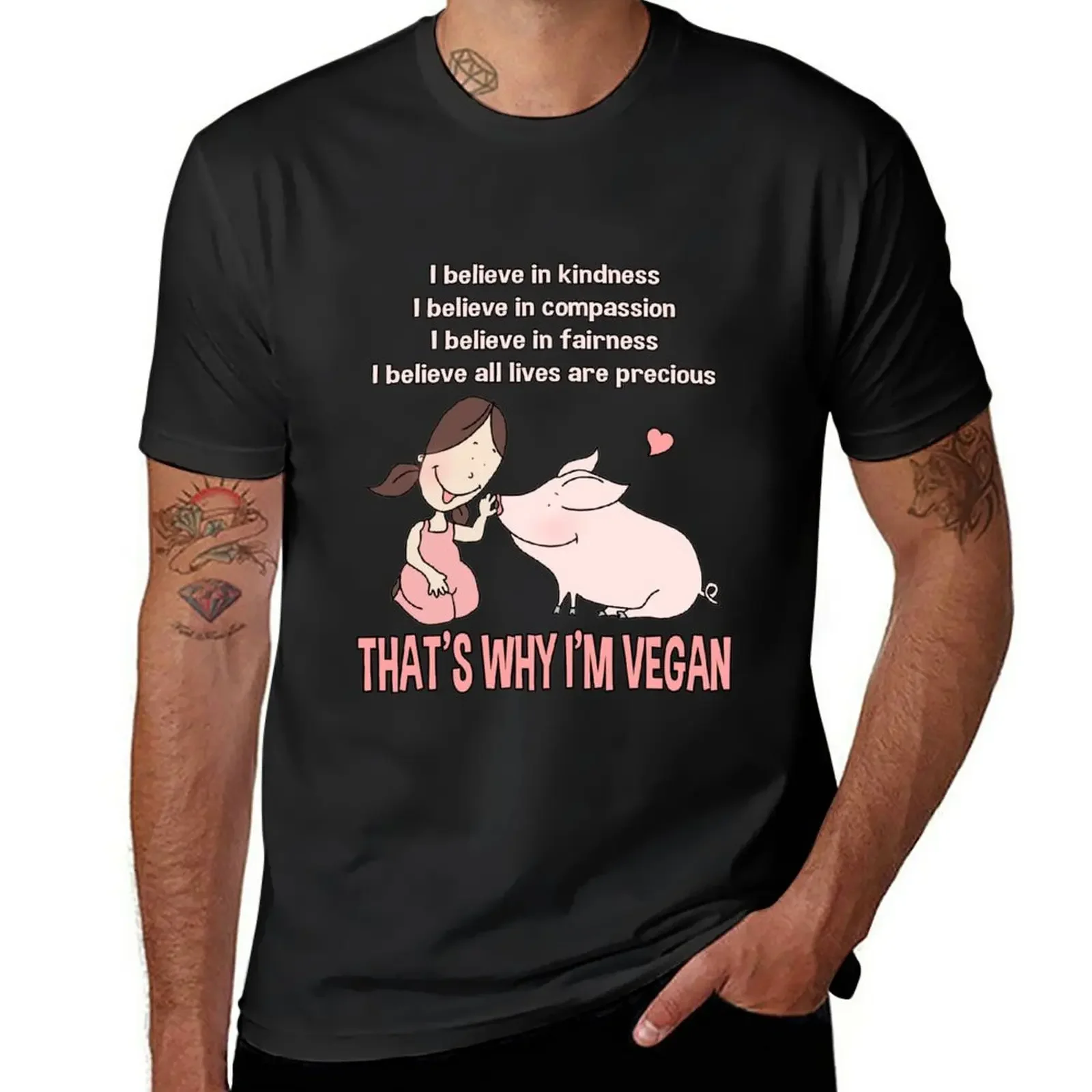 Это почему я веган (3) футболки топы винтажная новая версия мужских футболок