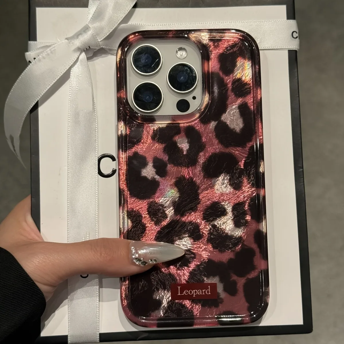 Stylish Laser Leopard Print Phone Case for vivo Y28 Y03 Y17s Y100 Y78 Y36 Y02s Y16 Y77 Y75 Y35 Y22s Y02 Y21 Y20 4G 5G Back Cover
