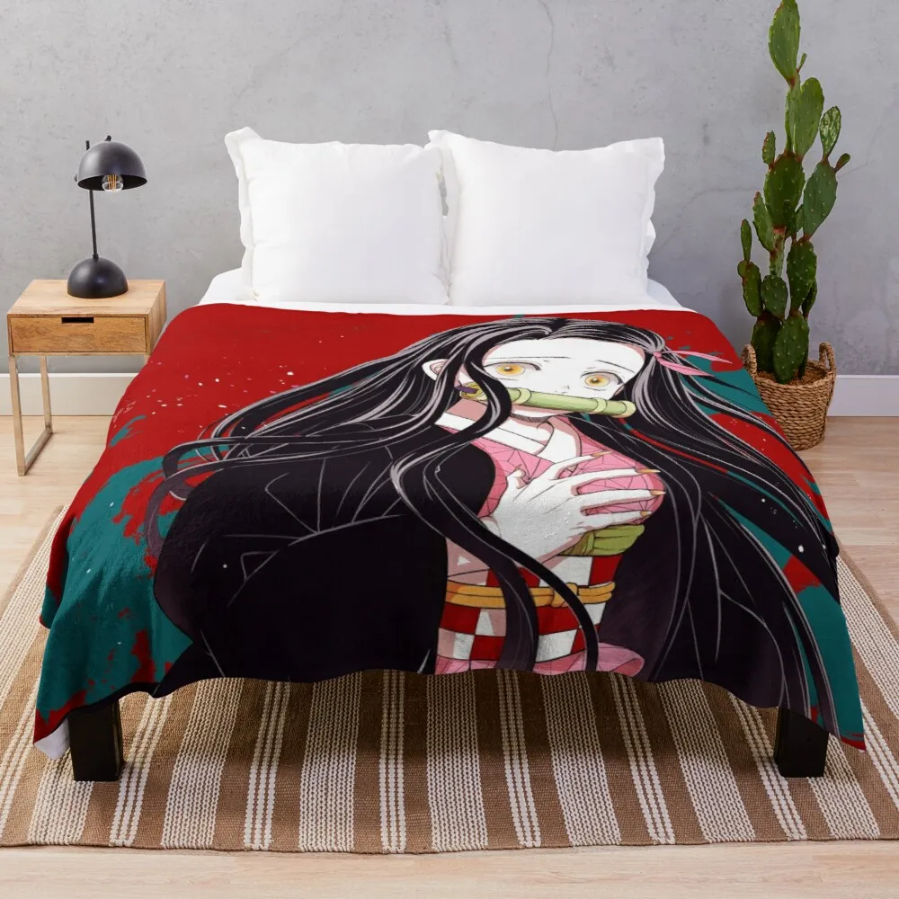 

Nezuko | assassino de demos: kimetsu non yaiba cobertor de cabelo