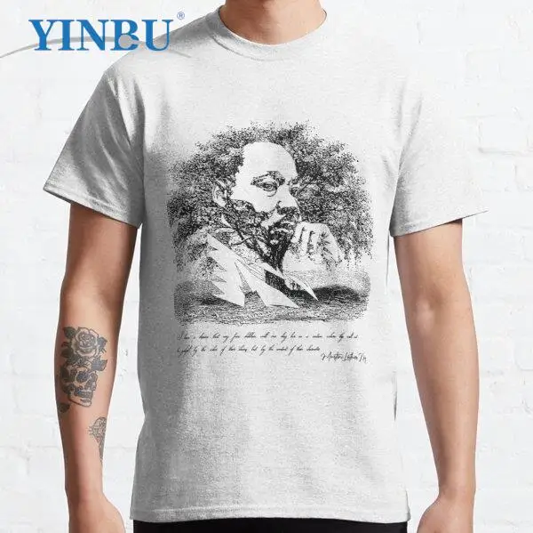 

Мужская футболка с забавным принтом Dr Mar.tin Luther King речь YINBU