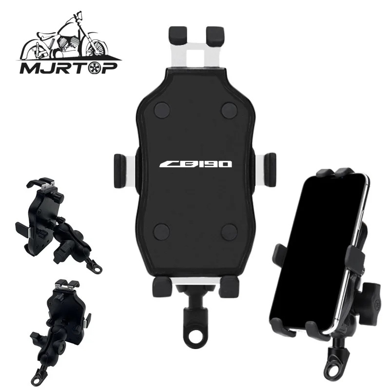 

Motorcycle CNC Navigation Handlebar Mobile Phone Holder Mount GPS Stand Brcaket For Honda CB190 CB 190 cb190 LOGO Accessories