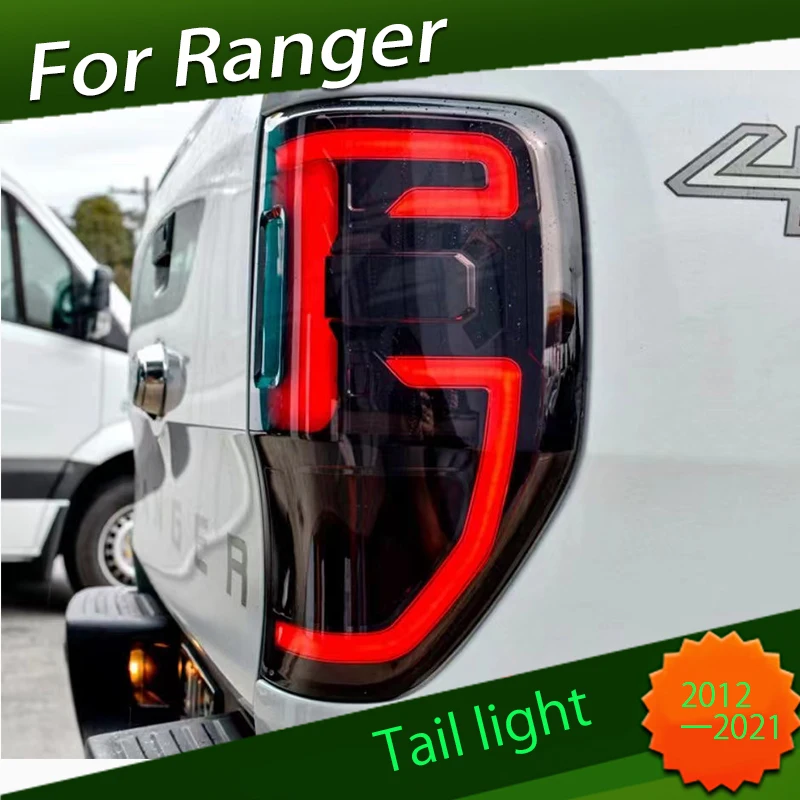 

Car LED Taillight Tail Light For Ford Ranger 2012 2013 - 2021 Rear Driving Lamp + Brake Light + Reverse Light + Turn Signal