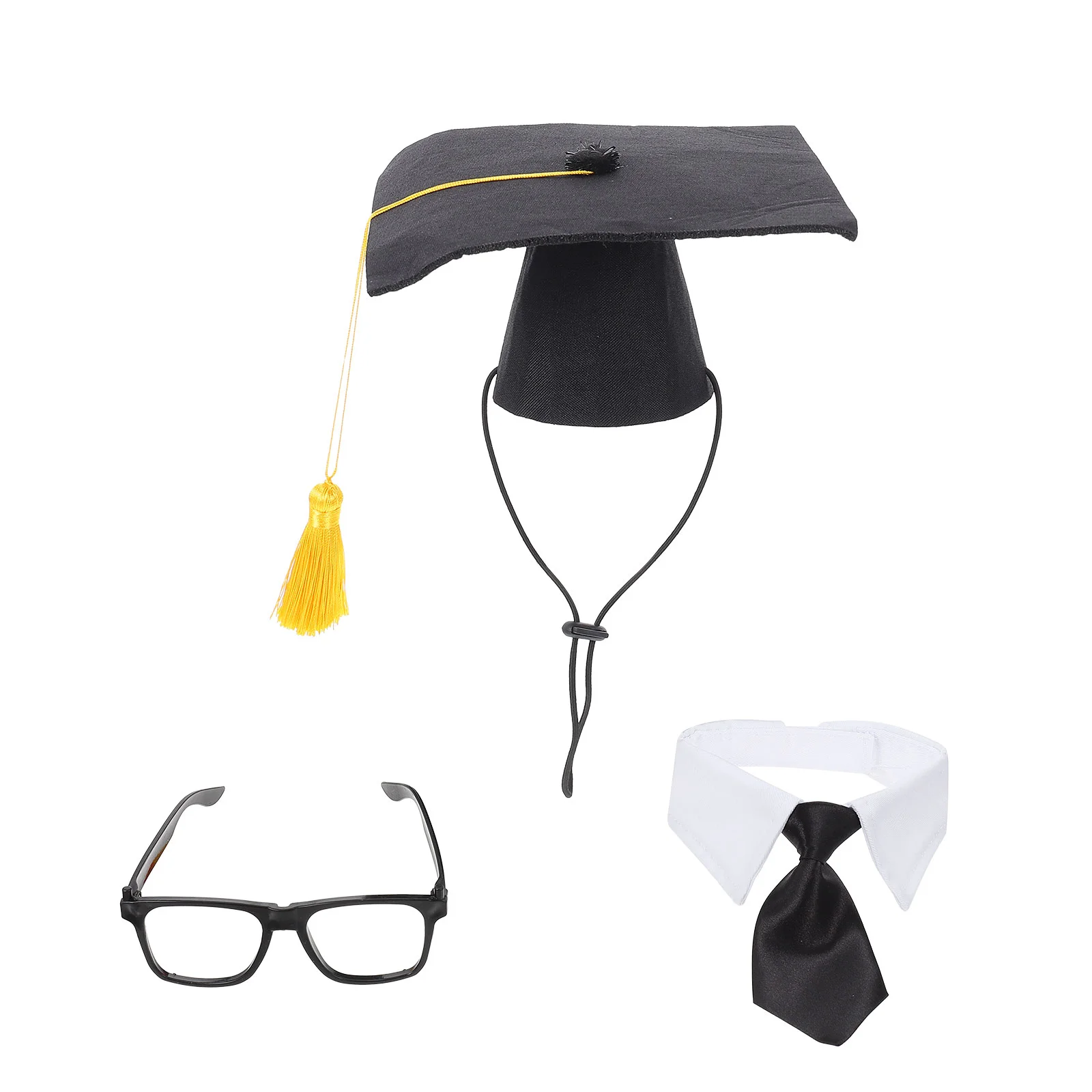 

Dog Graduation Hat Pet Hats Grad Cap Caps Party Costume Small Black Mini Cat Supplies Favor Drpets Adjustable Bachelor Dogs