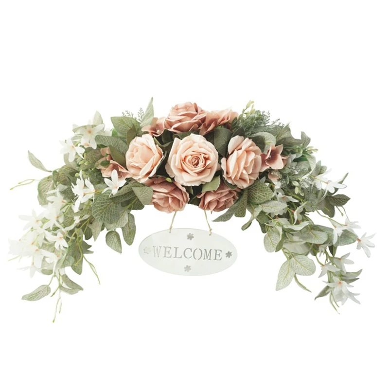 

Artificial Wreath Lintel Decoration DIY Wedding Home Living Room Wedding Wall Decor Wedding Venue Arrangement
