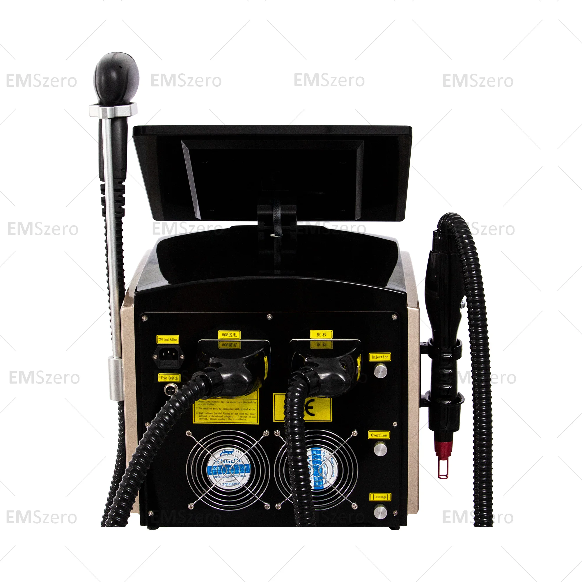 Профессиональный пикосекундный лазер 2 в 1 для удаления татуировок 808 755 1064 NM