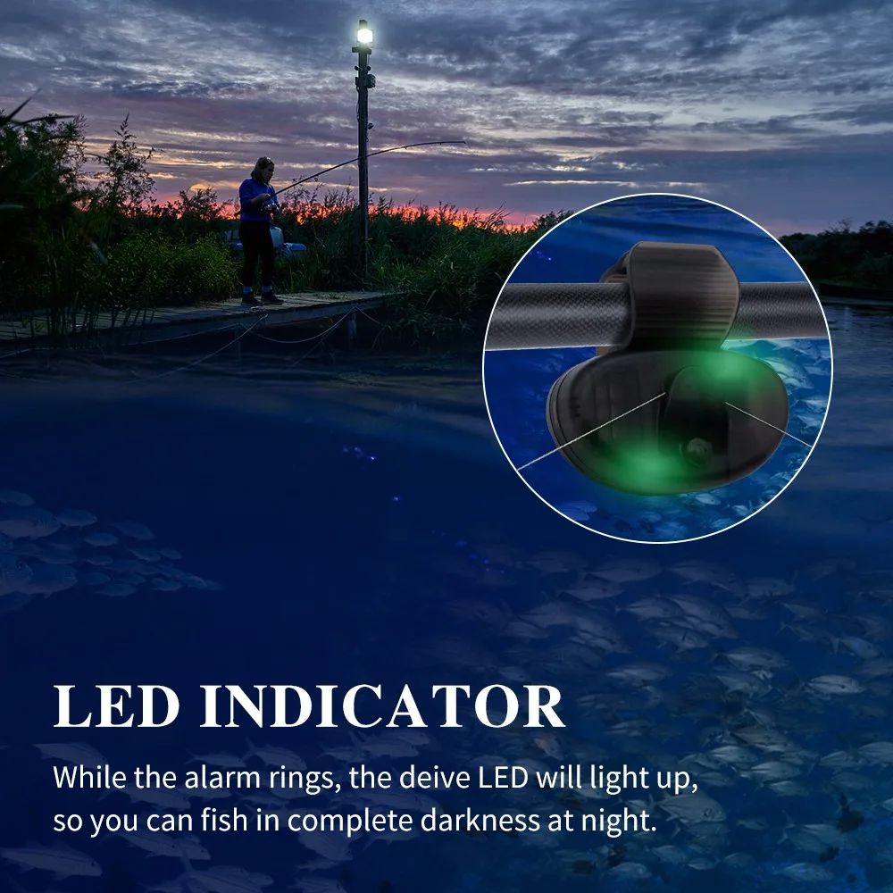 

Daytime Night Indicator Carp Bite Alarm Fishing Electronic Buzzer LED Light Fish Bite Alarm Fishing Bite Alarm Clip