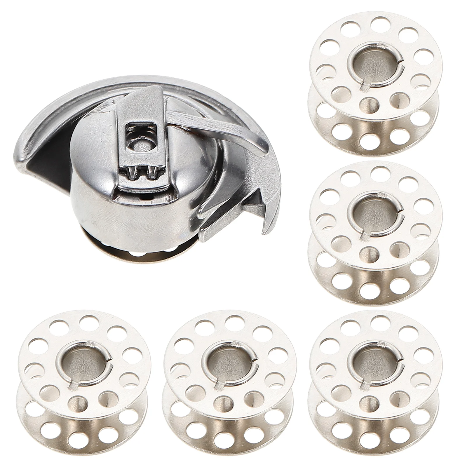 

Bobbin Case Bobbins Cases Sew Machine Embroidery Titanium Class Standard Thread Carrier Storage Metal Link Industrial Loading