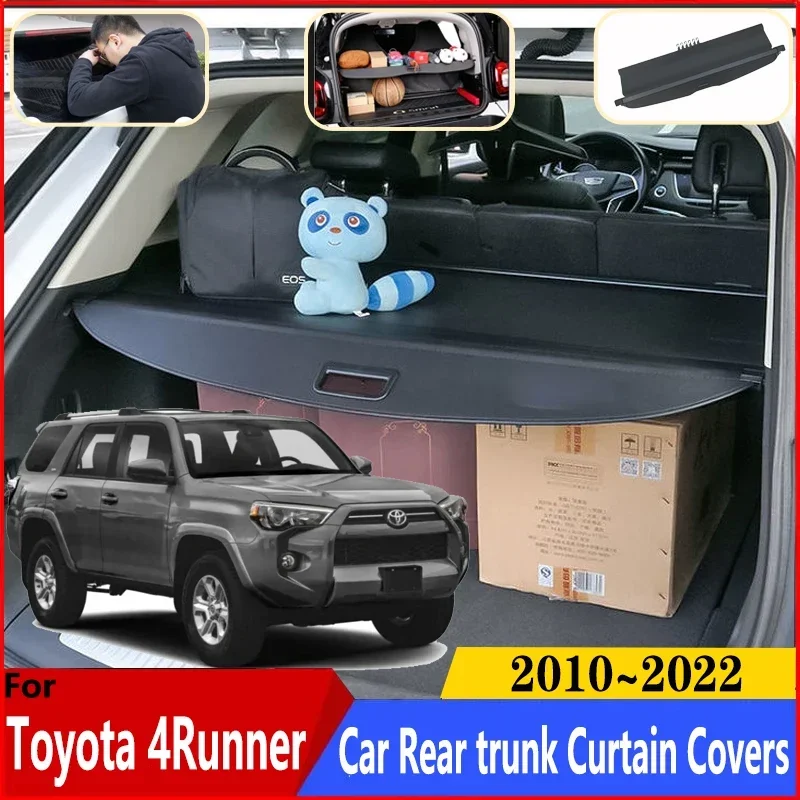 Аксессуары для Toyota 4runner N280 2010 ~ 2022 2015 Автомобильная занавеска багажника багажная
