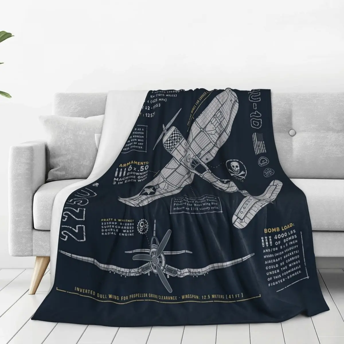 F4U Corsai одеяла фланелевые портативный плед одеяло для дивана дома спальни офиса