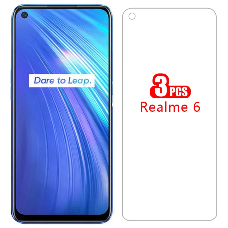 Чехол для realme 6 Защитная пленка для экрана из закаленного стекла для realme6 coque bag 360 realmi reame relme real me mi realmi6 6,5