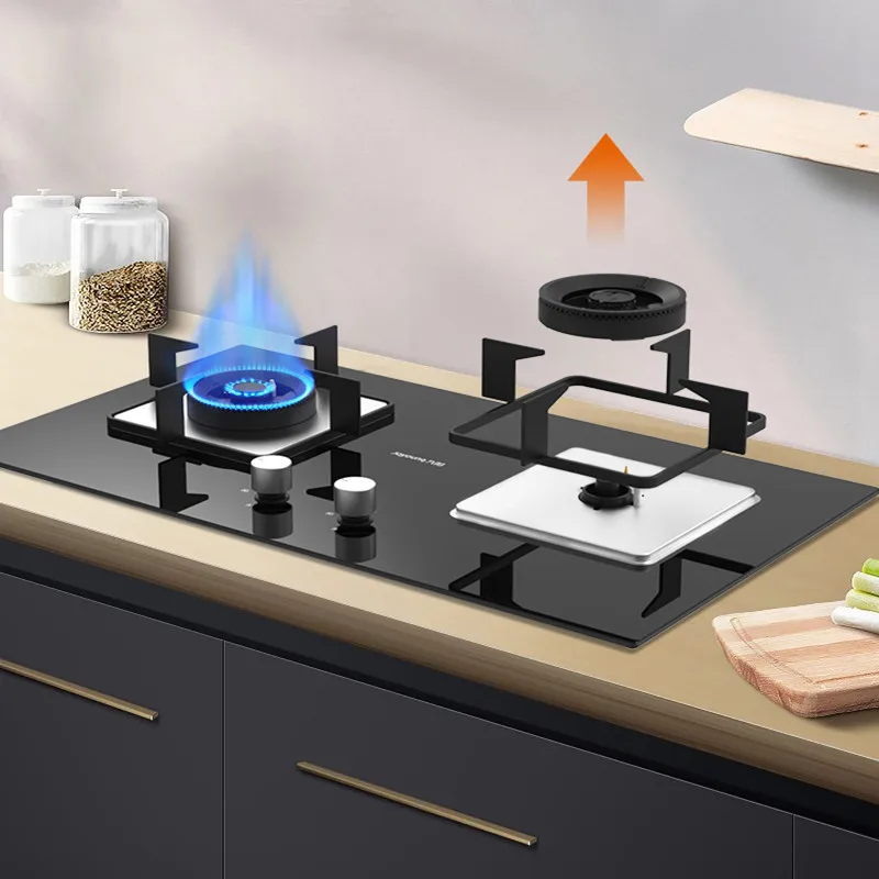 

Kitchen Gas Stove Dual Stove Household Desktop Embedded Dual-use Natural Gas Gas Stove Fierce Fire Stove Liquefied Gas Stove