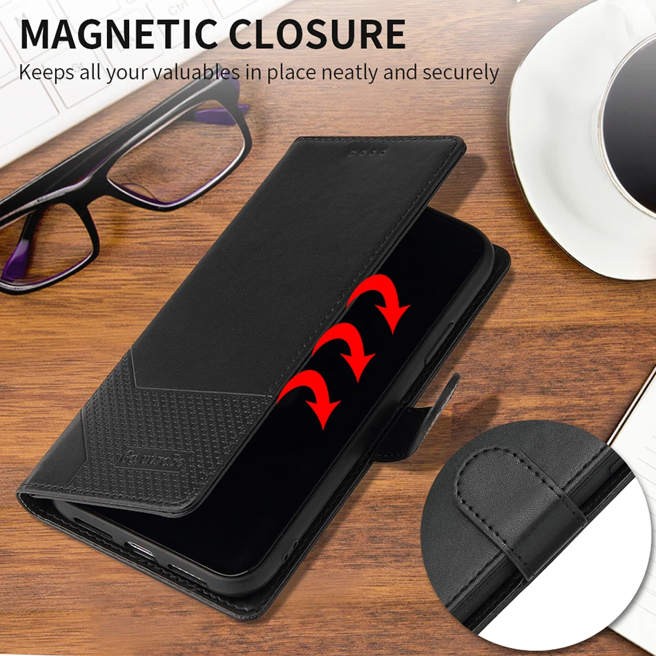 Leather Case Wallet Cover For Redmi 10 9 8 9T 9A 9C K40 Note 7 8 9 10 11 Pro 10S 9S 8T 9T 11S Stand Phone Coque Mi 11 Lite 5G NE