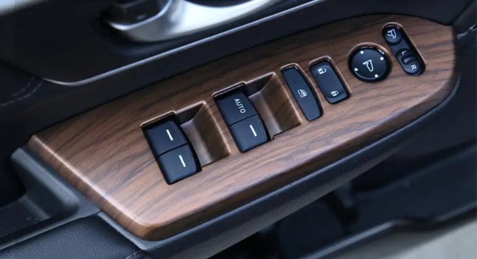 Роскошная хромированная деревянная рамка для Honda CRV 2017 декоративная автомобилей