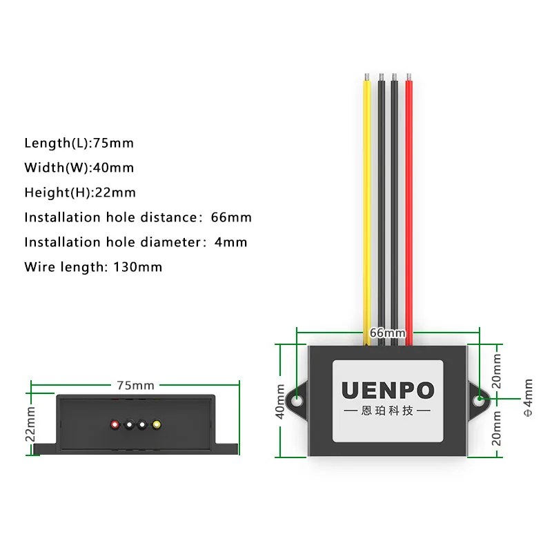 DC 24V 36V 48V 72V 60v 85V 80V 90V to 12V 3A 5A 8A 10A 12AStep-down Преобразователь мощности Регулятор