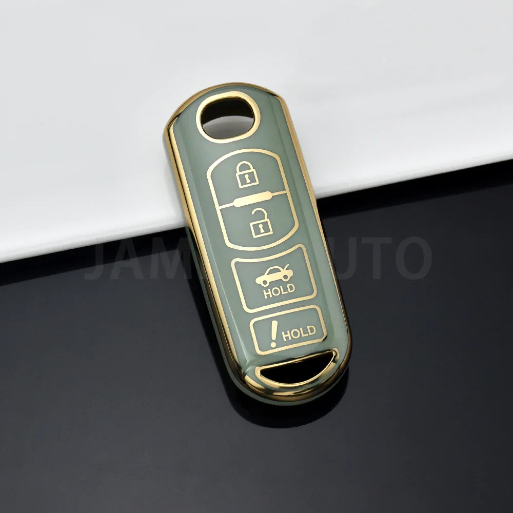 

Чехол для автомобильного ключа из ТПУ с 4 кнопками, брелок для Mazda Atenza Axela 2 3 6 Demio BL BM GJ CX-5 CX5 CX-3 CX7 CX-9 CX30 Protector