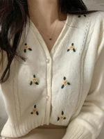women clothing oversize womens sweaters winter sweater knitted women cardigan knit girls autumn vintage loose button fall 2021