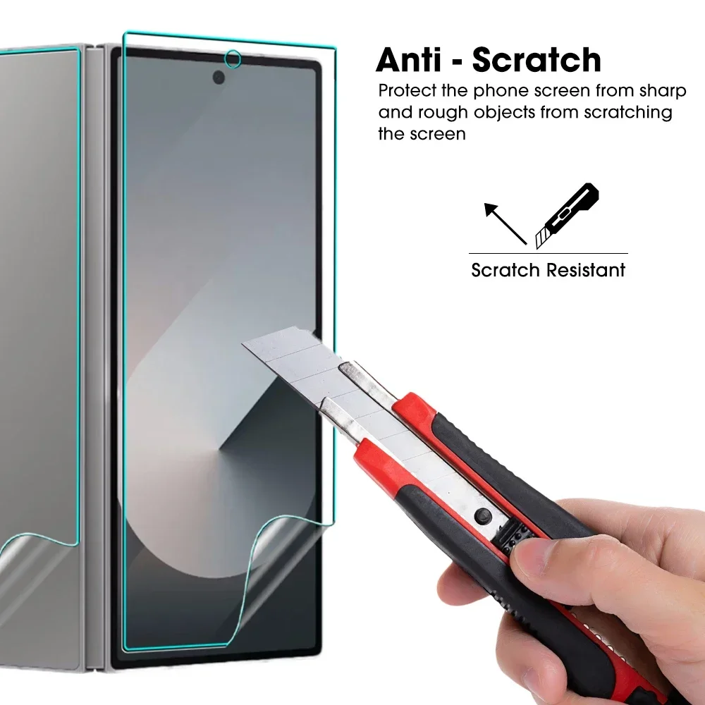 Защитная пленка для экрана ZFold6 Un Lock Samsung Galaxy Z Fold 6 5G прозрачная внутренняя внешняя
