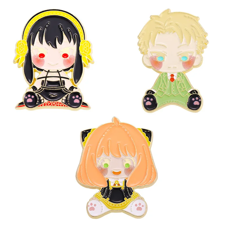 

Animation Second Dimension Cartoon Girl Character Styling Brooch Clothing Accessories Backpack Alloy Brooch Badge Lapel Pins