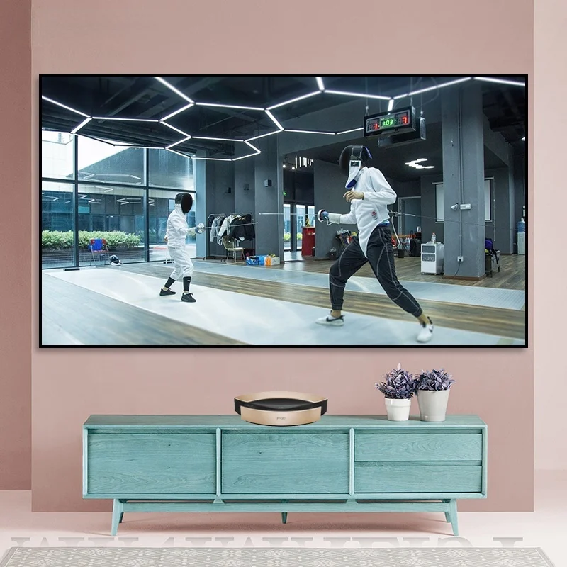 100 дюймовый сверхкороткий проекционный экран с защитой от света ust alr