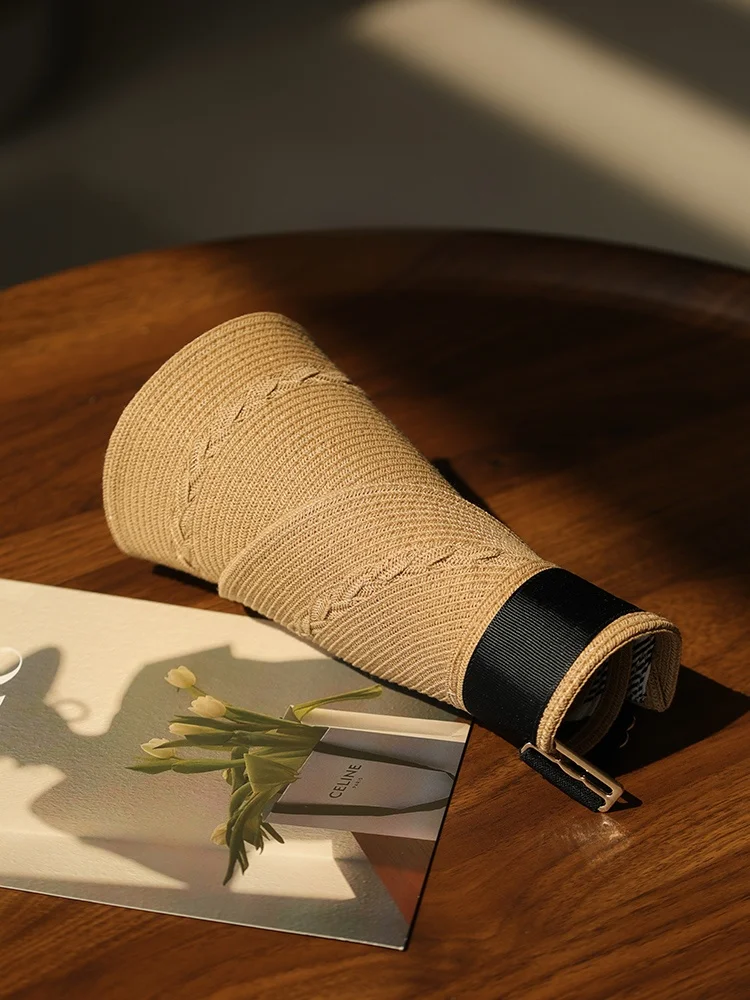 Шляпа Шийю шляпа топлес женская летняя простая японская модная с большими полями