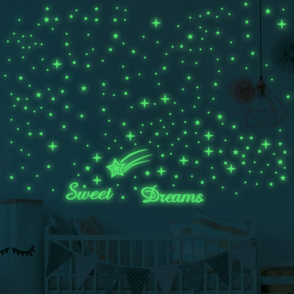 

Наклейки на стену в виде звезд и Луны, 223 шт.