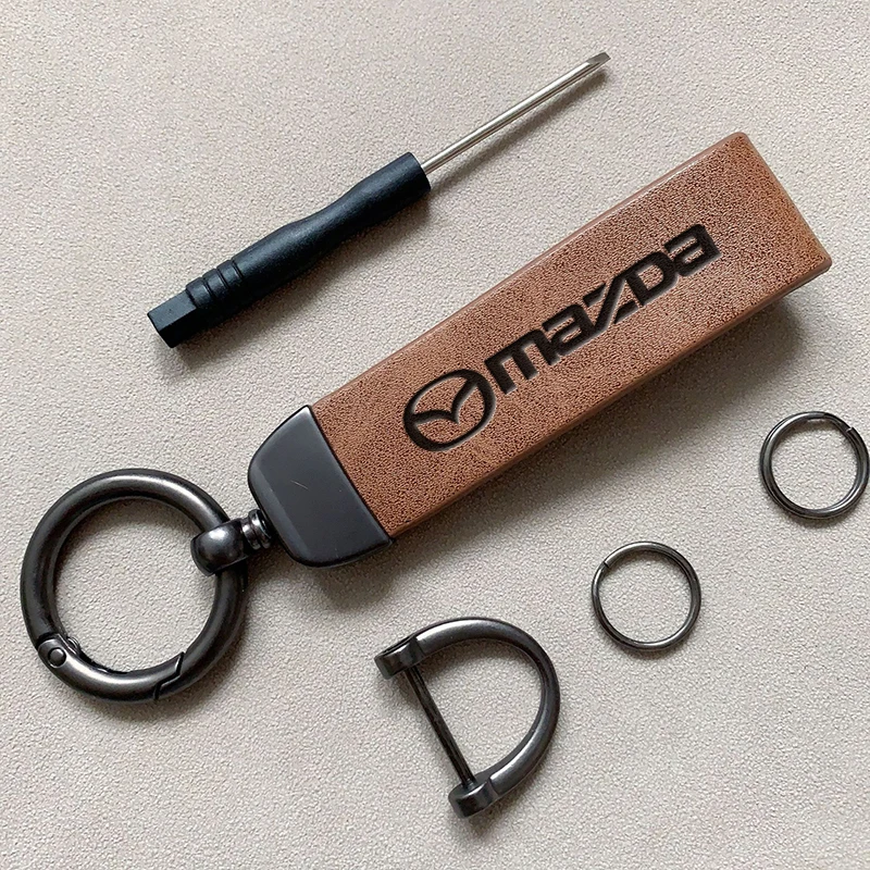 

Автомобильные брелоки, кожаный брелок-подвеска, аксессуары для Mazda 6 2 3 CX50 CX60 BT-50 CX5 CX30 MX-5 CX3 CX8 Atenza CX80 CX70