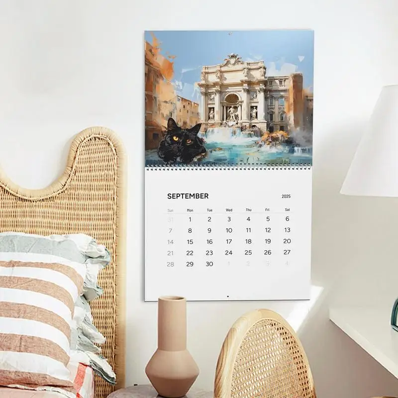 Календарь с изображением кота декоративный настенный календарь семейный