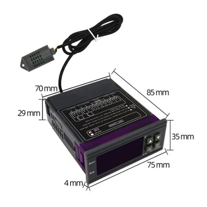 Термостат SHT2000 с контроллером температуры и влажности для внутреннего