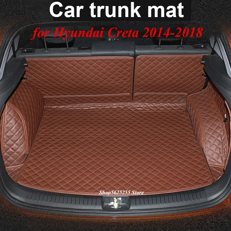 

Хорошее качество специальные коврики для багажника для Hyundai Creta 2016 2014 - 2018 аксессуары водонепроницаемые коврики для багажника подкладка для груза Стайлинг автомобиля