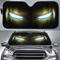 front windshieled sunshade for car cool iron eyes print auto visor shield cover summer vehicle sun shades pare soleil de voiture