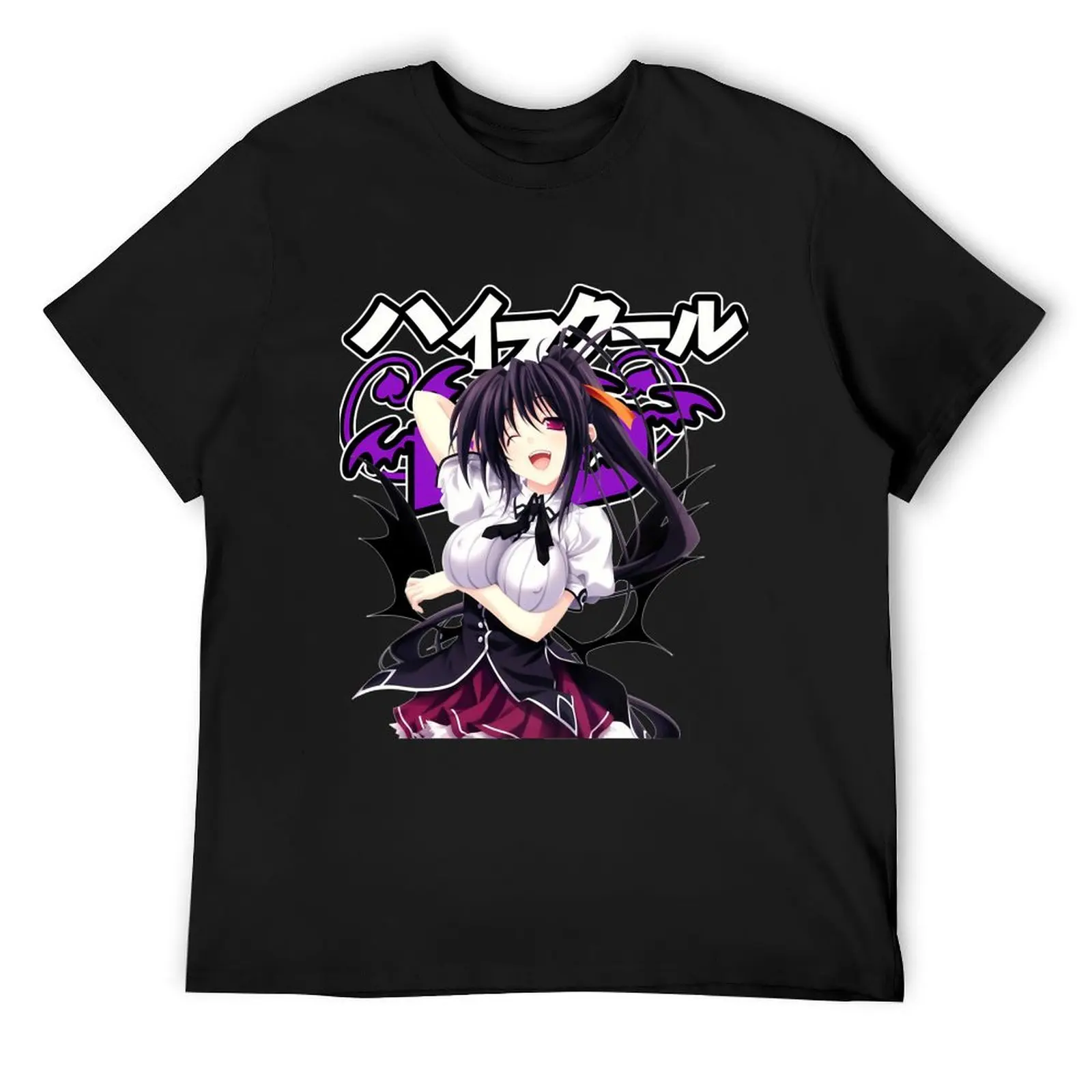 Akeno Himejima-футболка средней школы DxD корейская модная мужская одежда дизайнерские