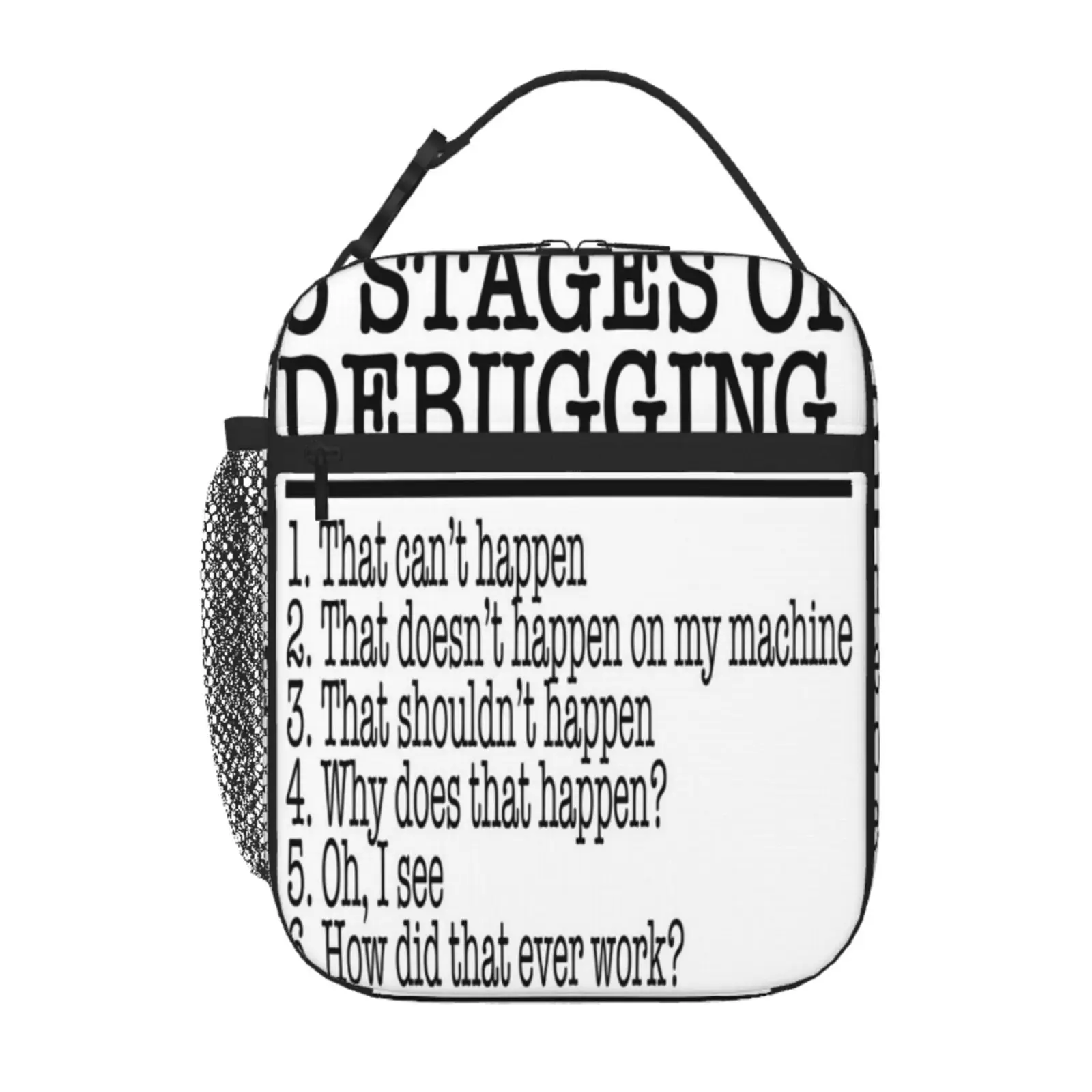 

6 Stages Of Debugging Lunch Box Picnic Lunch Tote Lunch Box For Kids