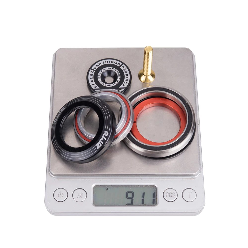 Ztto Mtb Bike Road Headset Integrated Headset 1 1/8-1/2 52Mm/42Mm Mountain Bicycle Press Bearings Steering Box Cups Vtt Cycling