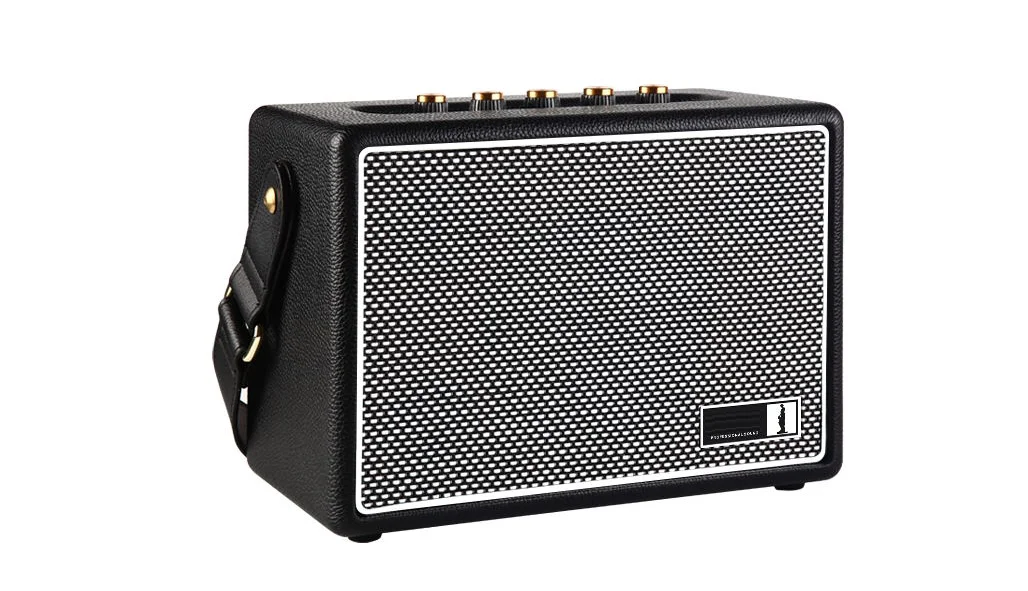 

Деревянный беспроводной динамик BT 5,0/USB/AUX/FM, 45 Вт