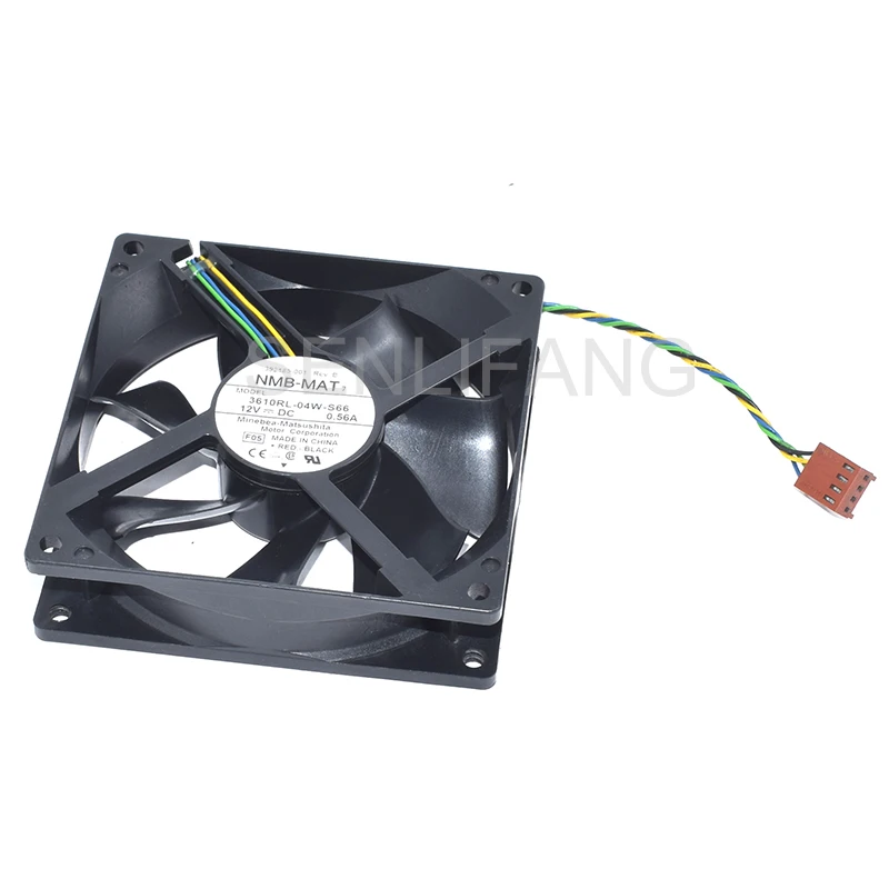 Новый Бесщеточный вентилятор охлаждения для NMB-MAT 3610RL-04W-S66, 12 в пост. Тока, 0,50a, четыре провода, 92*92*25 мм